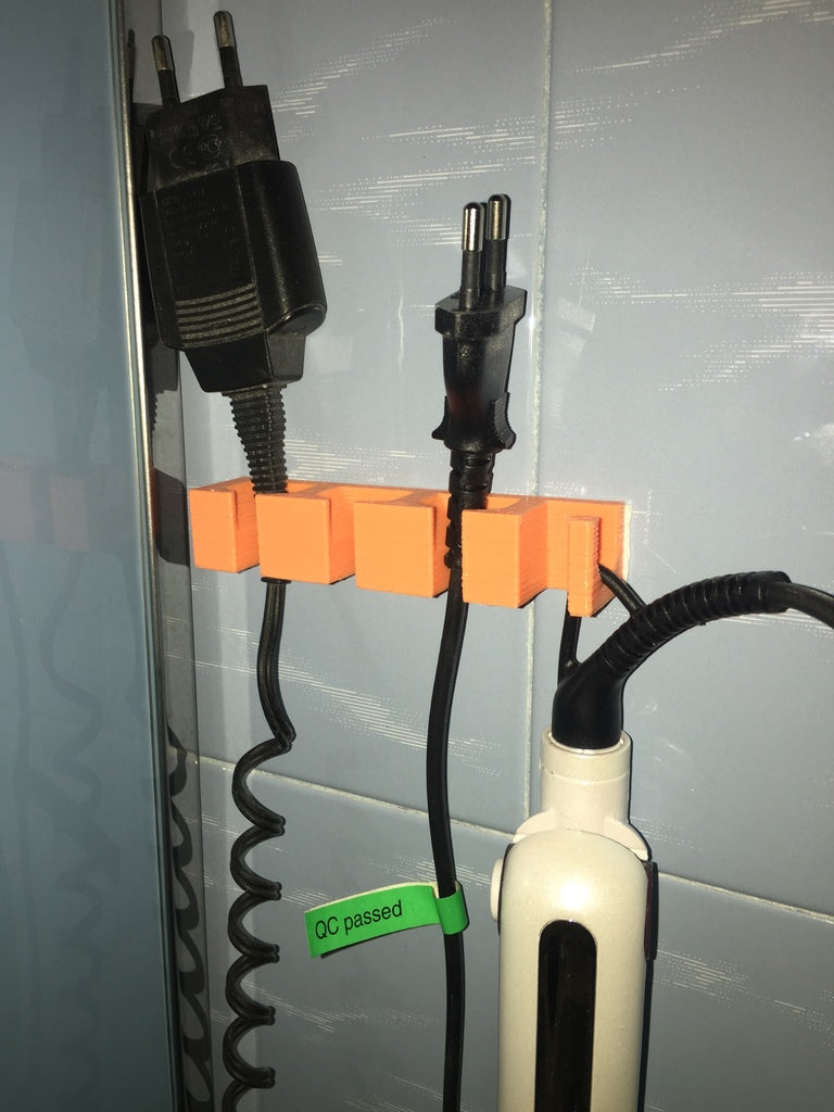 Kabelhouder met Haak voor 3 Kabels