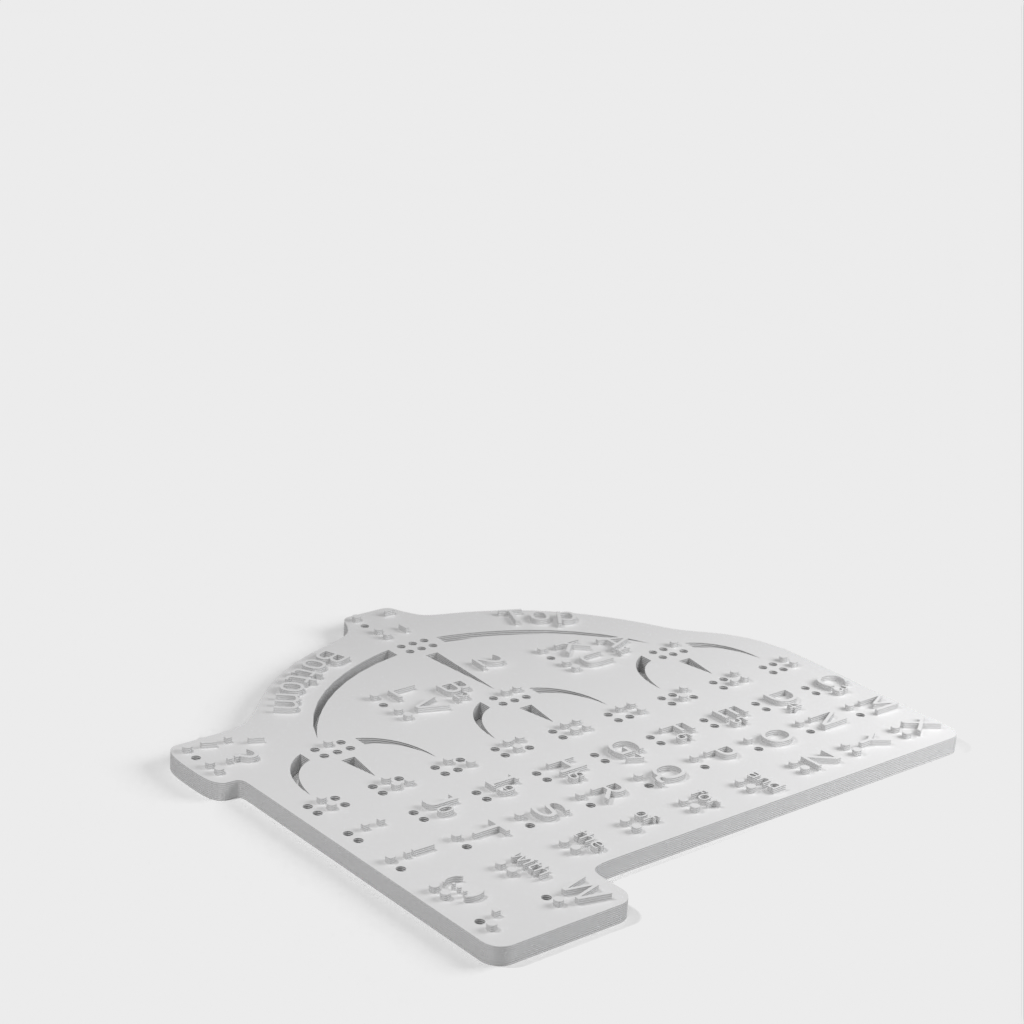 BrailleTree Visio-Tactiel geheugensteun voor het leren van braille