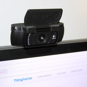 Privacyklep met scharnierende klep voor Logitech C920-webcam