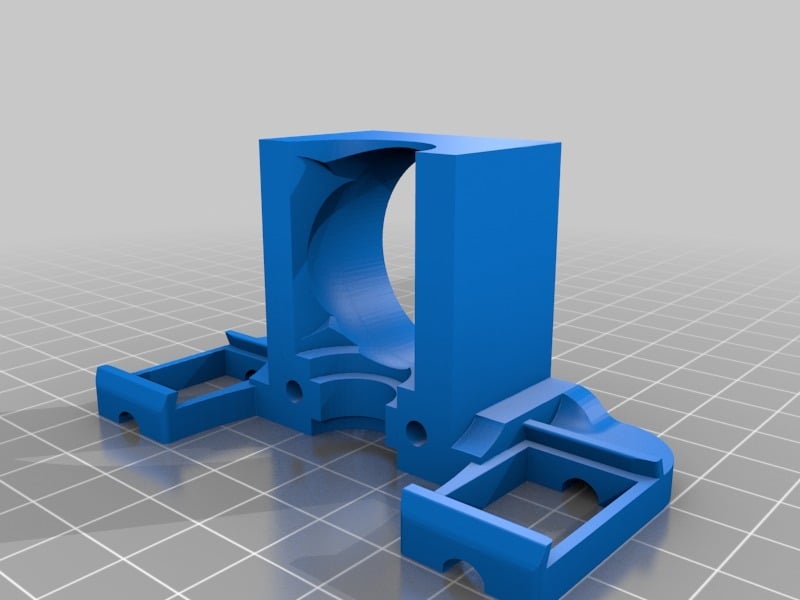 Upgradebeugel voor Geeetech A10/A30: E3D V6 Hotend en dubbele 5015 ventilatorsteun