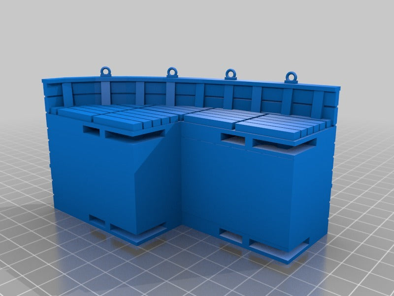 28 mm Miniature Verhoogde Dekken voor Zeilschepen: Uitbreidingsset Deel 2