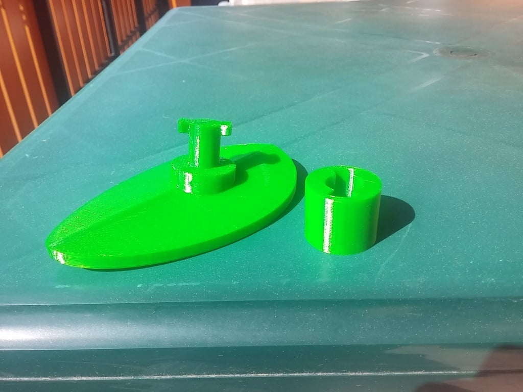Bladvormige wandhaak met verborgen montage