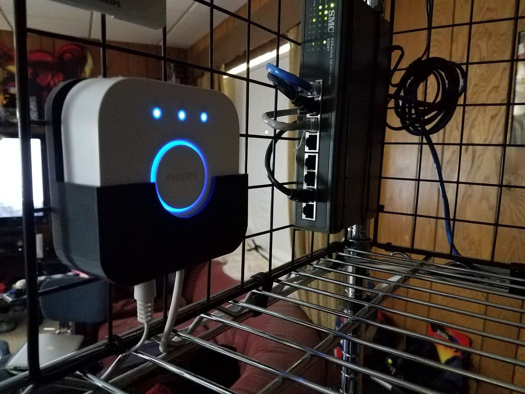 Philips Hue Hub (Gen2) Wandmontage - Zip Tie Remix