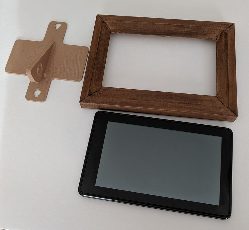 Fotolijst met houtlook voor Amazon Fire Tablet 1e generatie (2011)