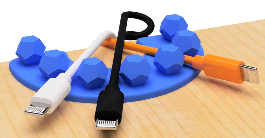 USB-kabelhouder (Reguliere dodecaëder)