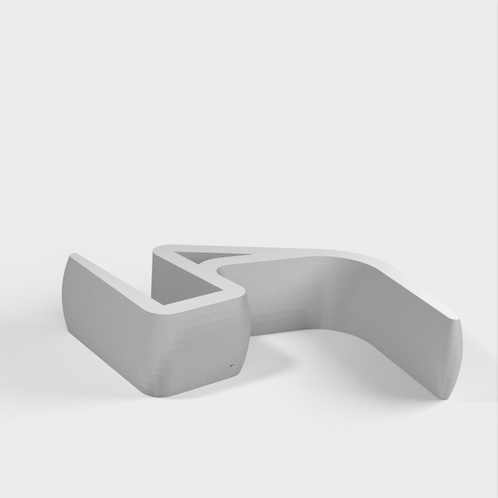 Koptelefoonhanger van 17 mm voor Ikea Bekant-bureaus