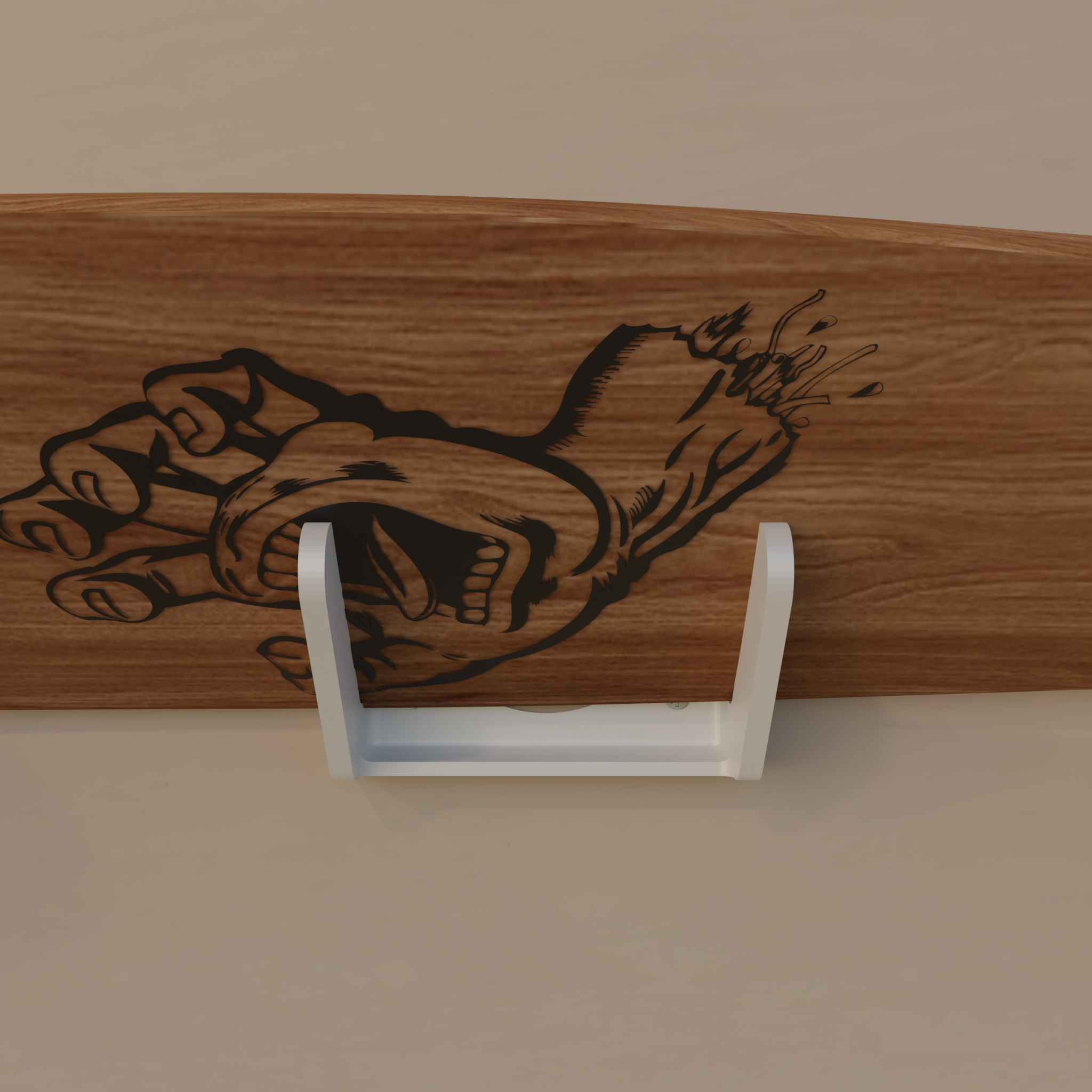 Muurbeugel voor Longboard Skateboard