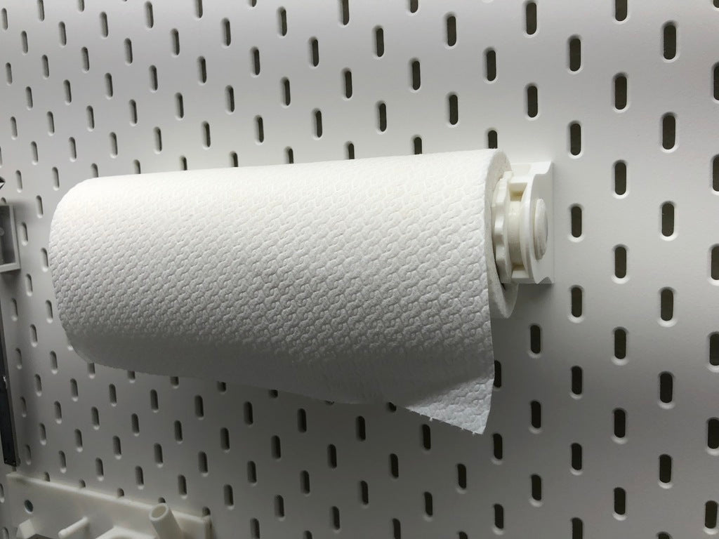 GRAB and GO Papieren handdoekhouder voor Wand en IKEA Skådis