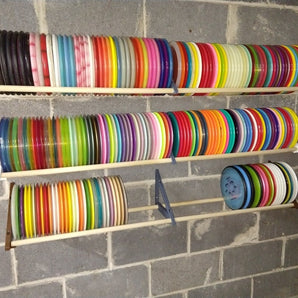 Wandgemonteerde schap voor discgolf - Geschikt voor 3/4" stangen