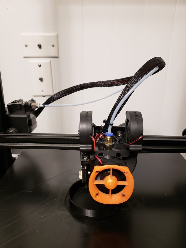 Upgradebeugel voor Geeetech A10/A30: E3D V6 Hotend en dubbele 5015 ventilatorsteun