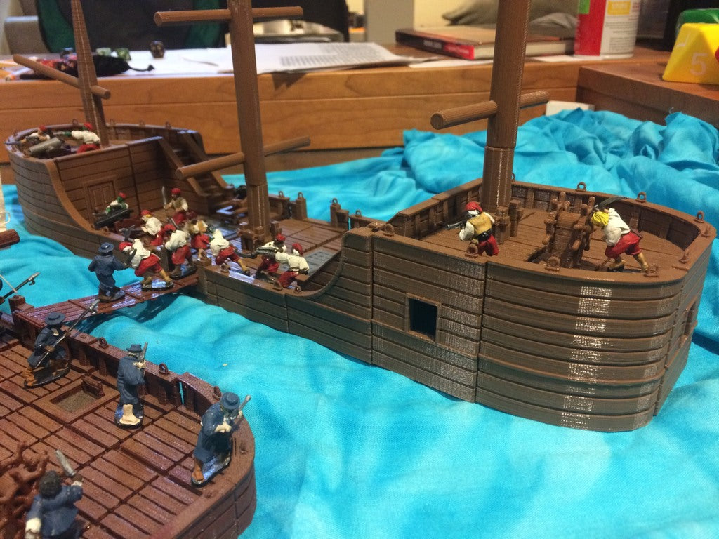 28 mm miniatuur Boottegel DEEL 2: Verhoogde Dekken