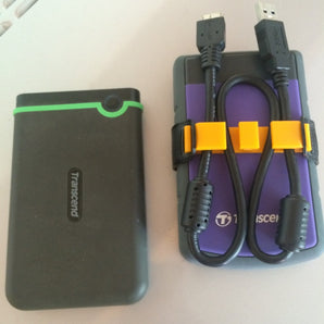 Flexibele kabelband voor Transcend StorJet HDD-houder