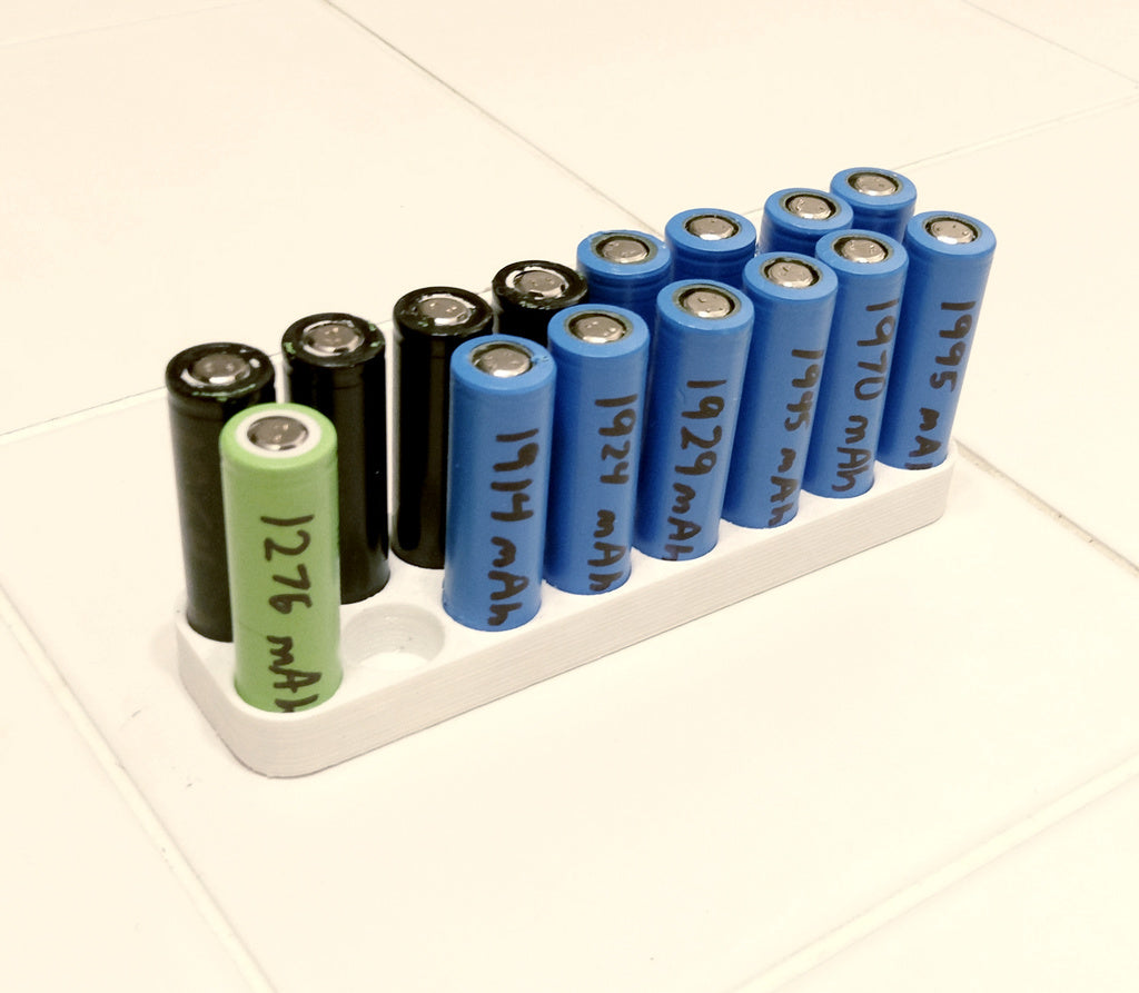 18650 batterijhouder voor tafel of plank