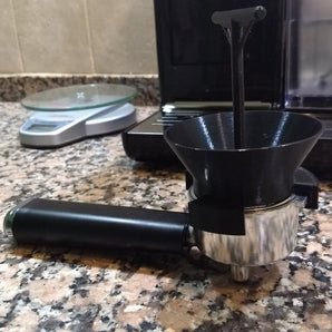 Espresso Portafilter Trechter met Verdeelfunctie