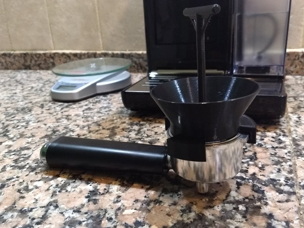 Espresso Portafilter Trechter met Verdeelfunctie