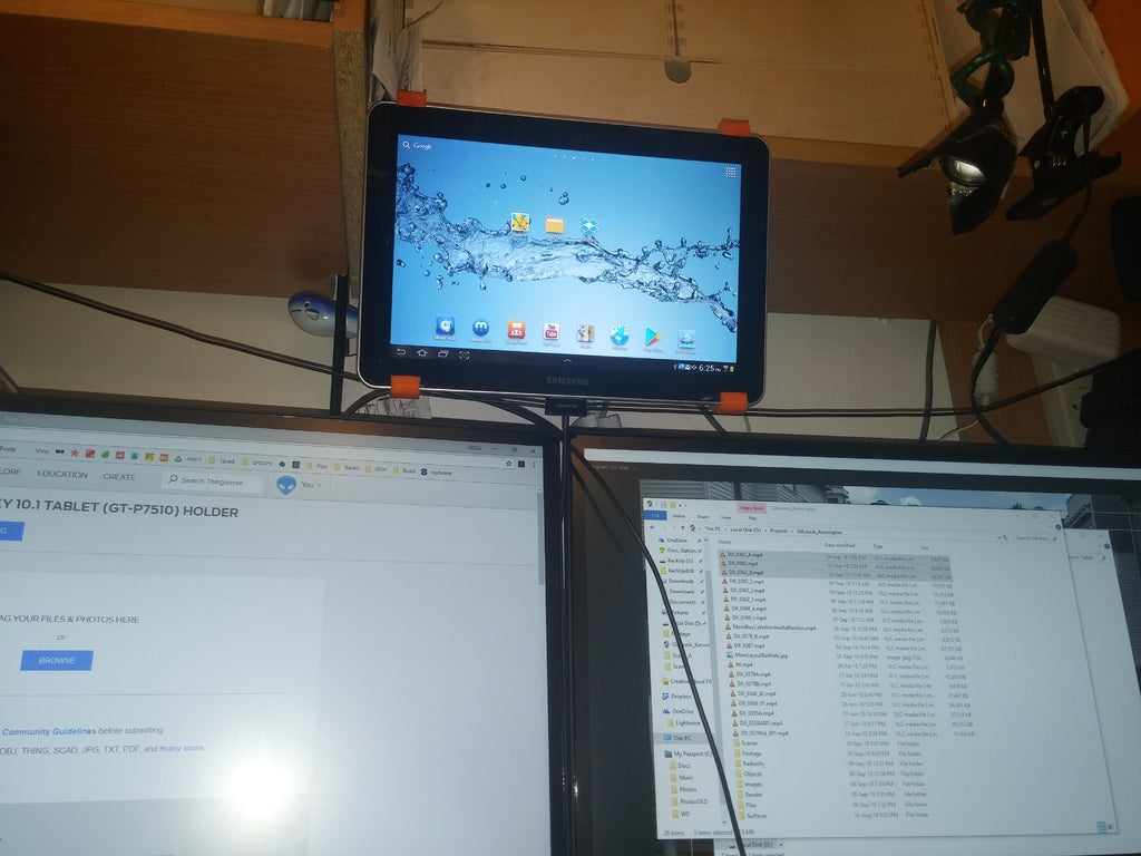 Stijve houder voor Samsung Galaxy 10.1 Tablet (GT-P7510)