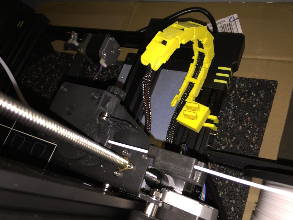 Anycubic Chiron printbed kabelketting remix clip-on