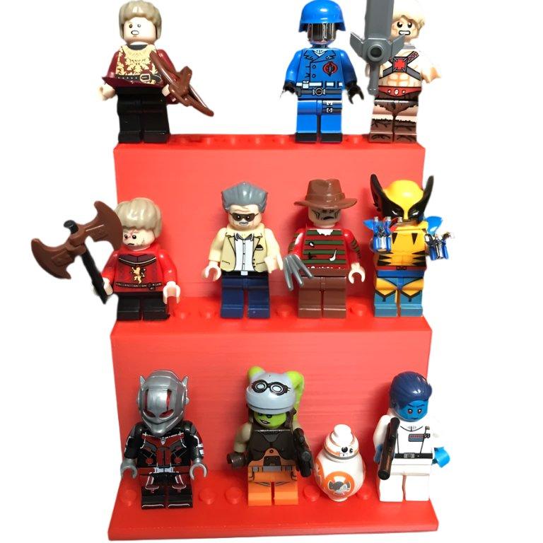 3-Lagige Lego Minifiguur Houder