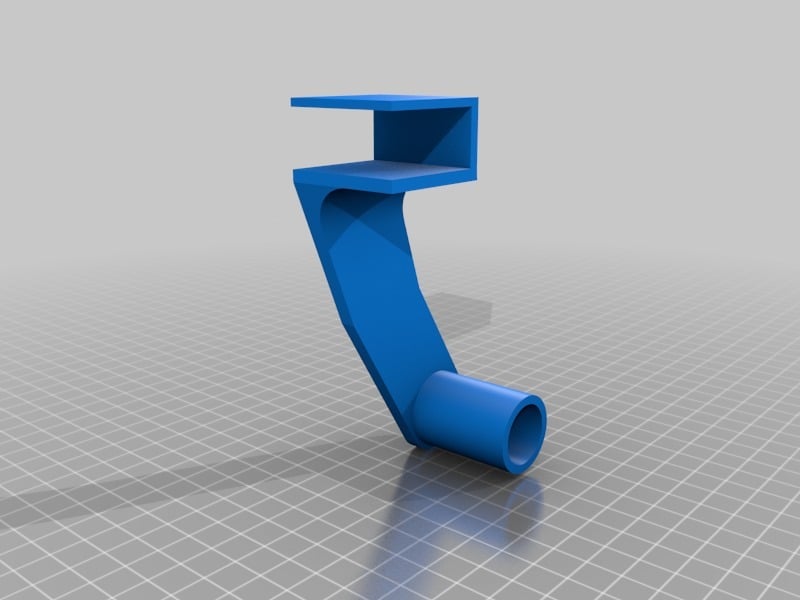 Verlengde papieren handdoekhouder voor kastplanken - 16 mm klem