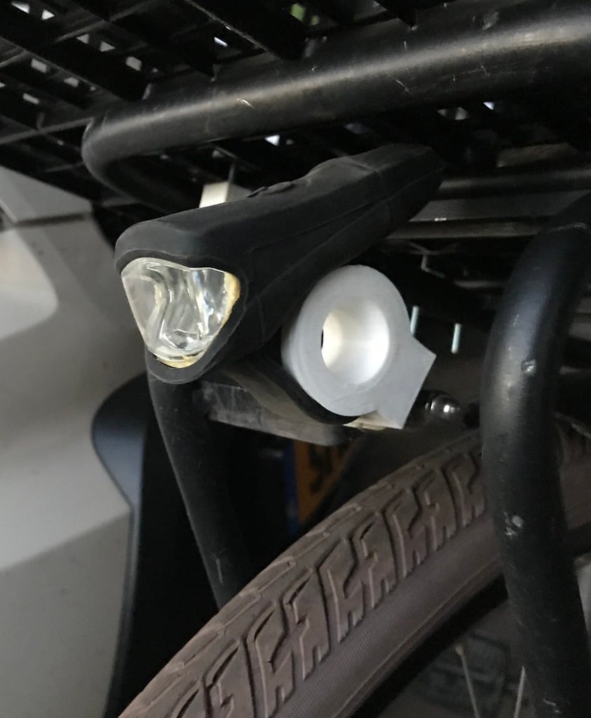 Verstelbare fietslamphouder