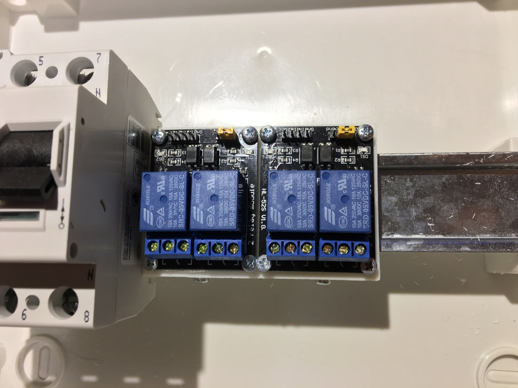 Dubbele Relais Module Houder voor DIN-rail