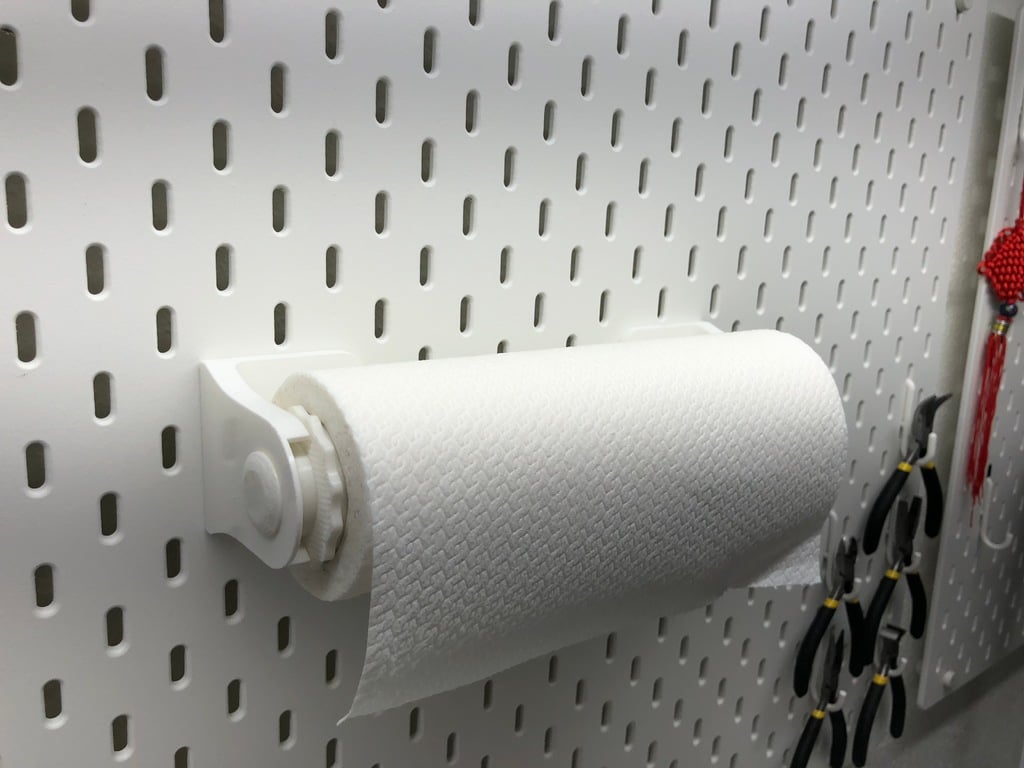GRAB and GO Papieren handdoekhouder voor Wand en IKEA Skådis