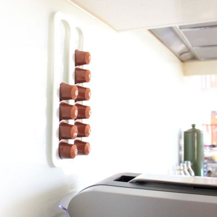 Abacus Nespresso Koffiecapsulehouder voor wand en kast