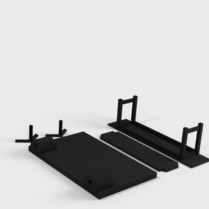 75" Flatscreen TV en TV-standaard in schaal 1:12 voor het poppenhuis