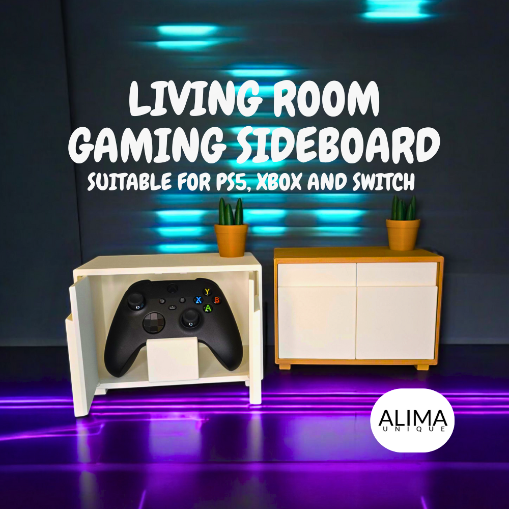Modern Gaming Dressoir voor de woonkamer - Organisatie van PS5, Xbox en Switch Controllers
