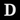 Huisletter D - Noto Serif - 170 mm hoog - 10 mm diep