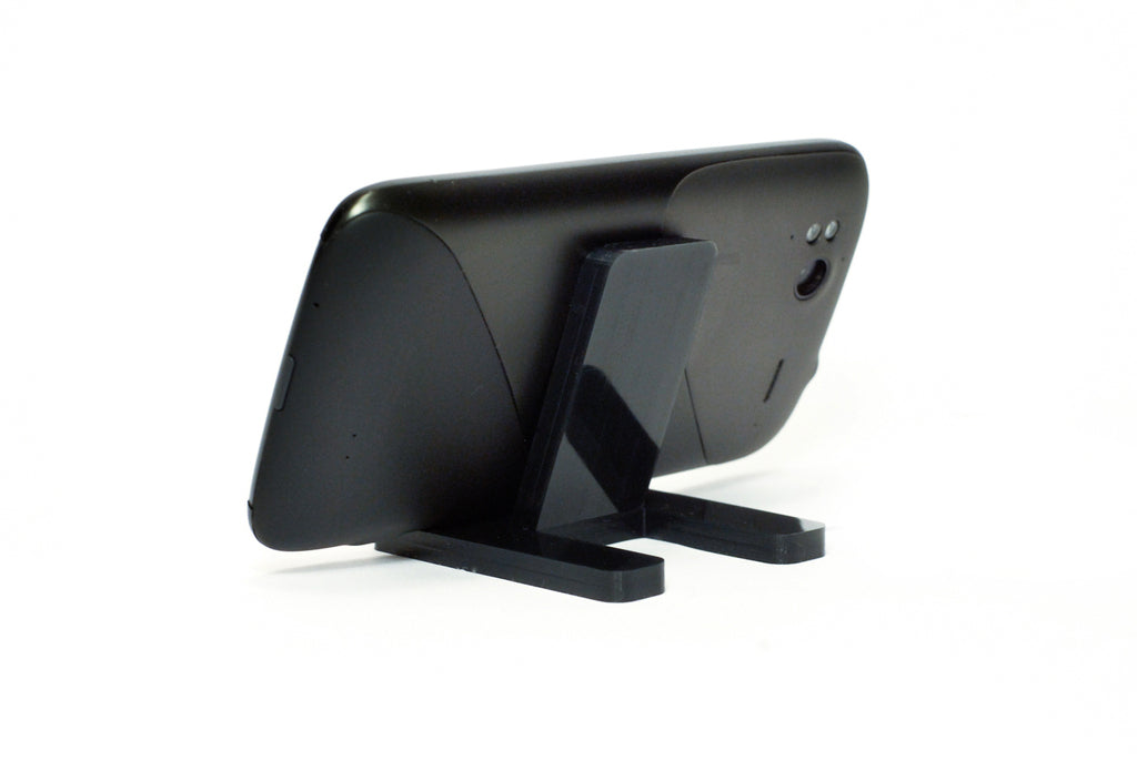 Stijlvolle en functionele mobiele telefoonhouder voor alle smartphones, 'Angles'.