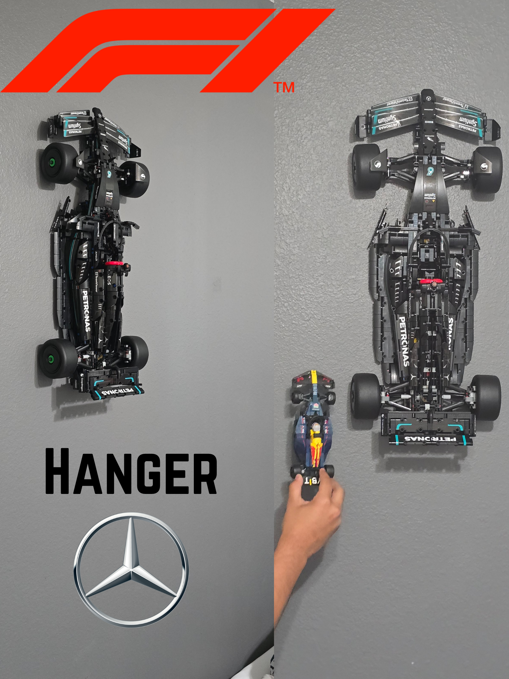 Wandhouder voor LEGO Technic Mercedes-AMG F1 W14 E