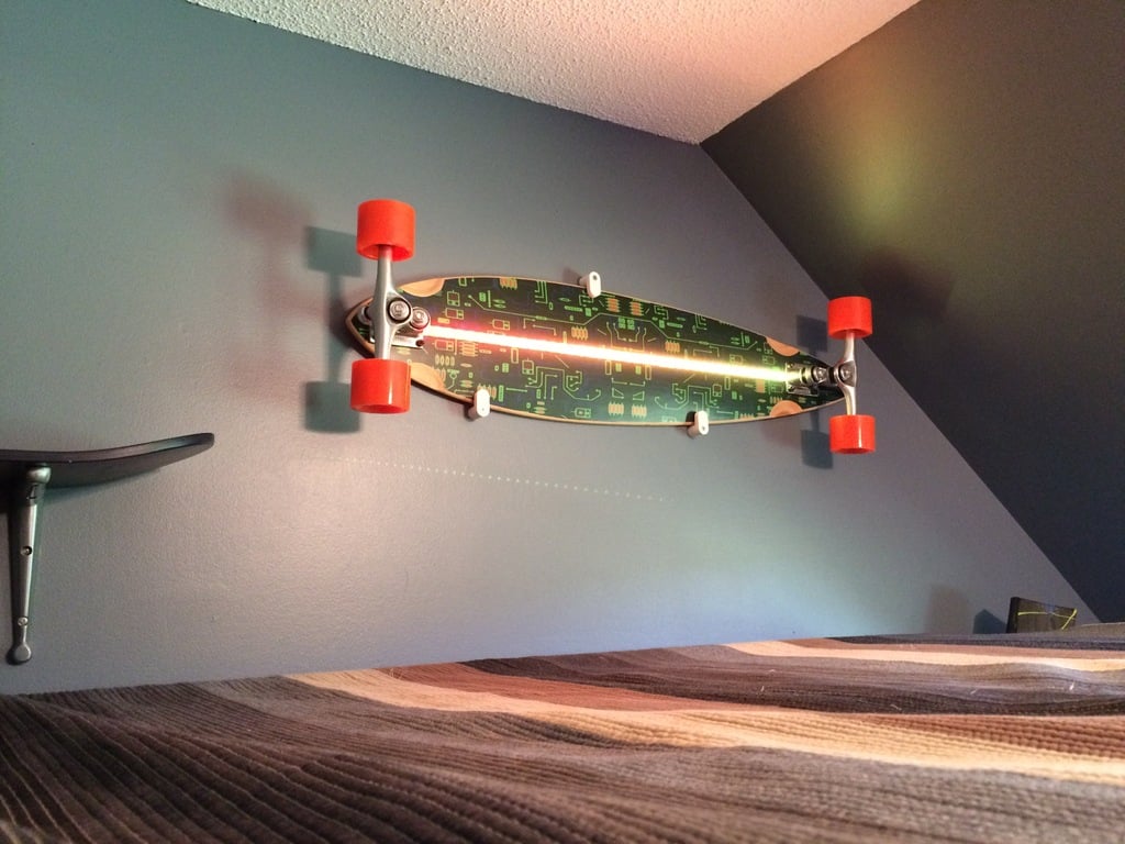 Longboard/skateboard Wanddisplay en ophanging