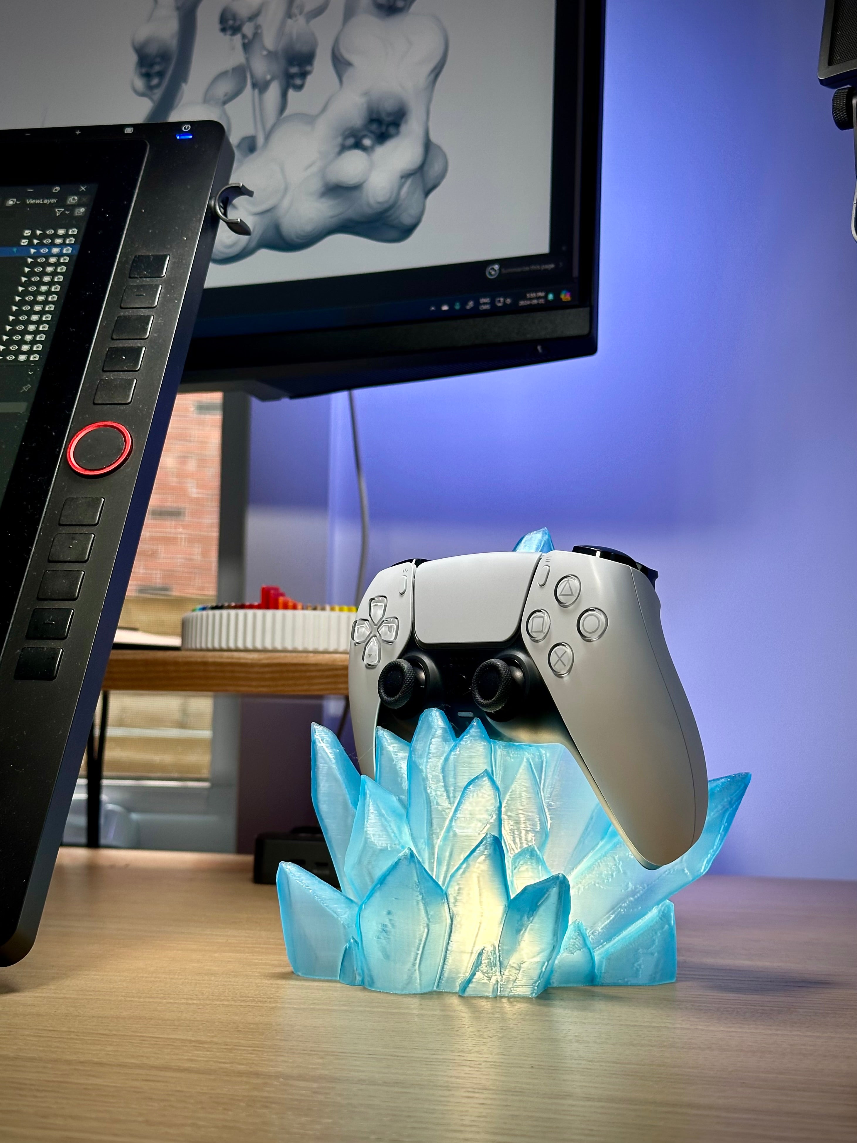 Kristallen Controller Standaard met LED-verlichting