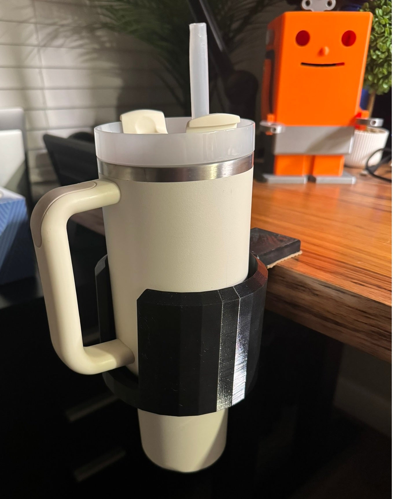 Klembare bekerhouder voor bureau - Ideaal voor Yeti- en Stanley-tumblers