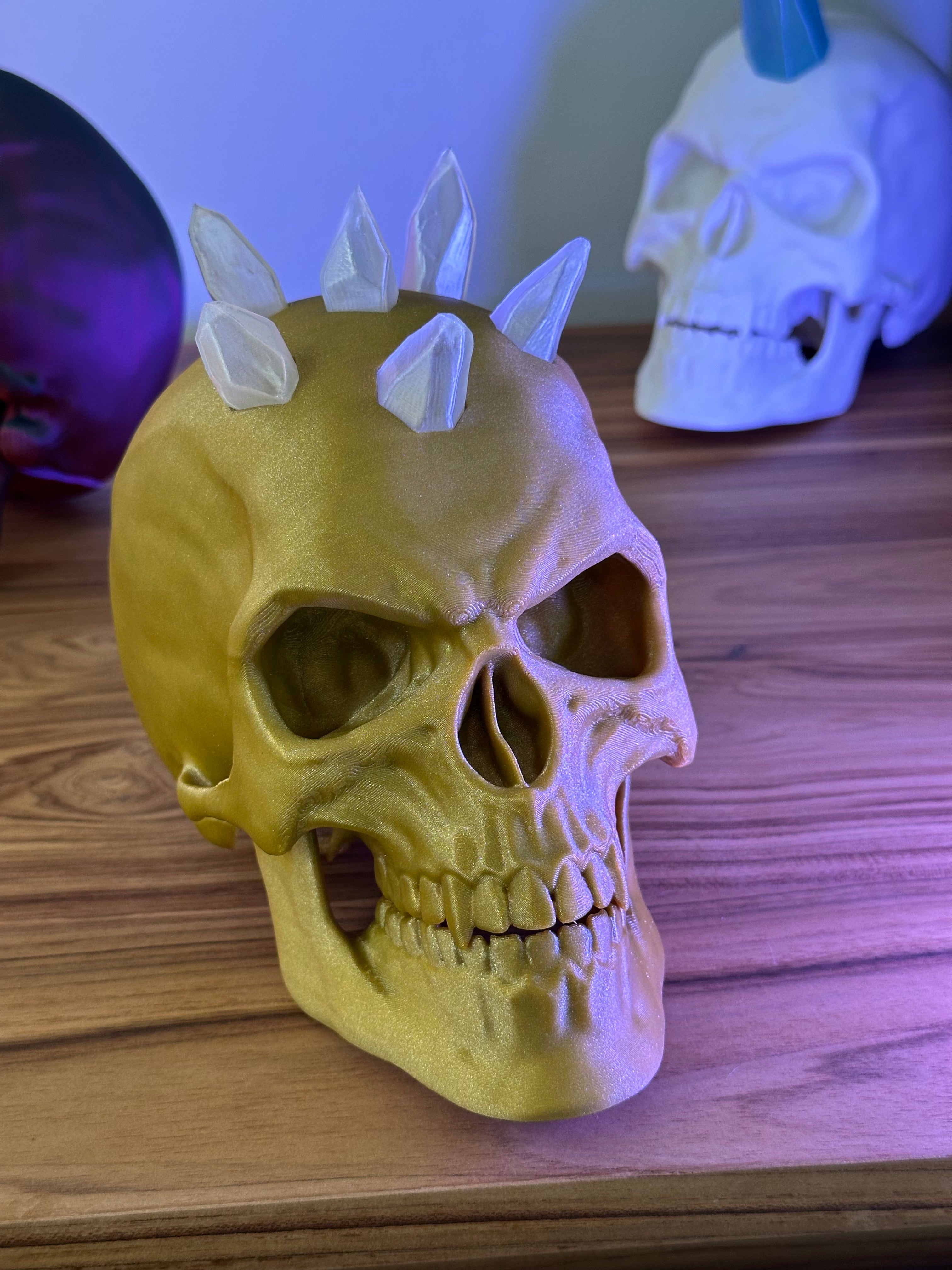 Gearticuleerde schedels voor Halloween-decoratie