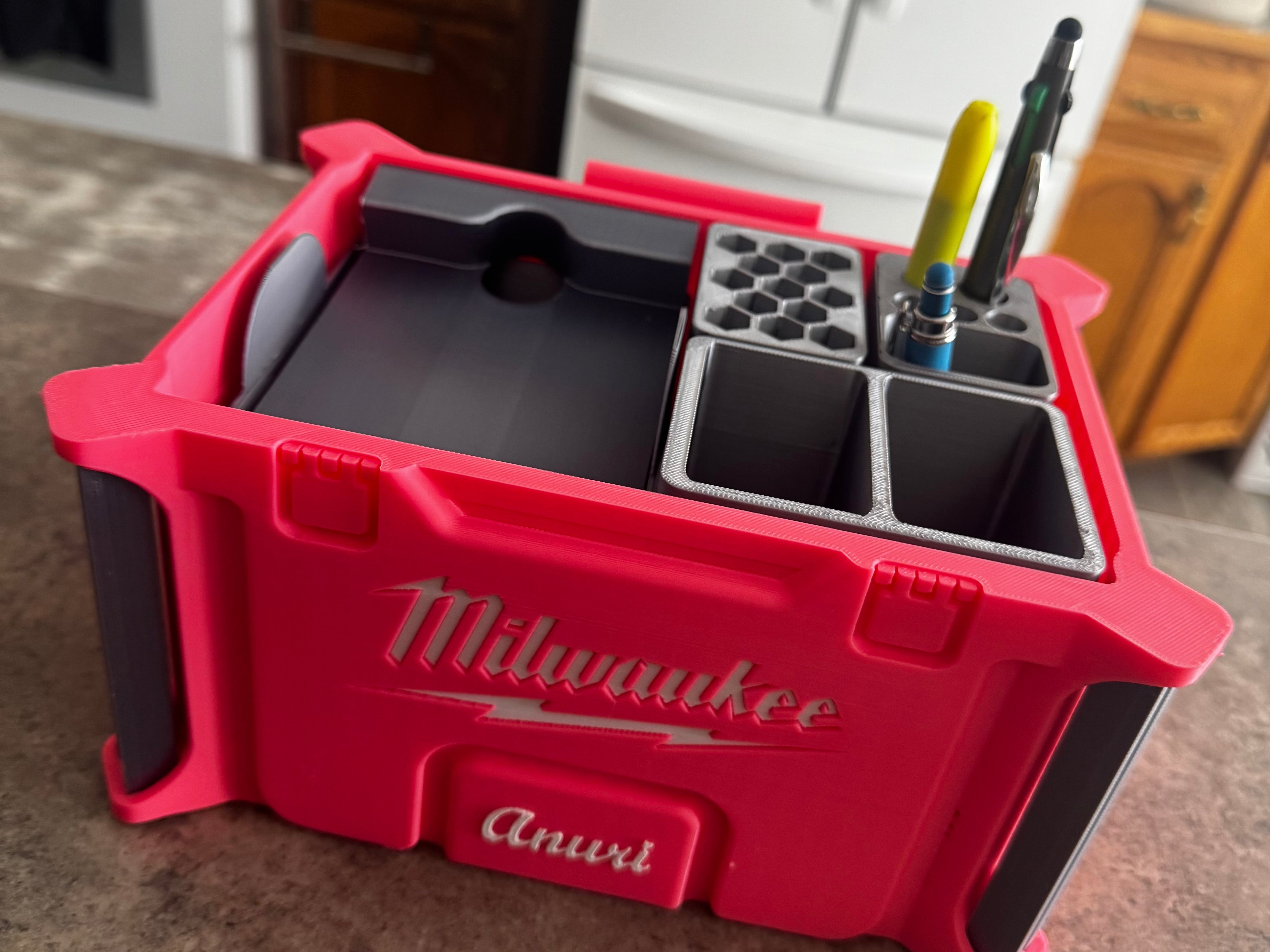 Milwaukee bureau-organizer in Packout-stijl