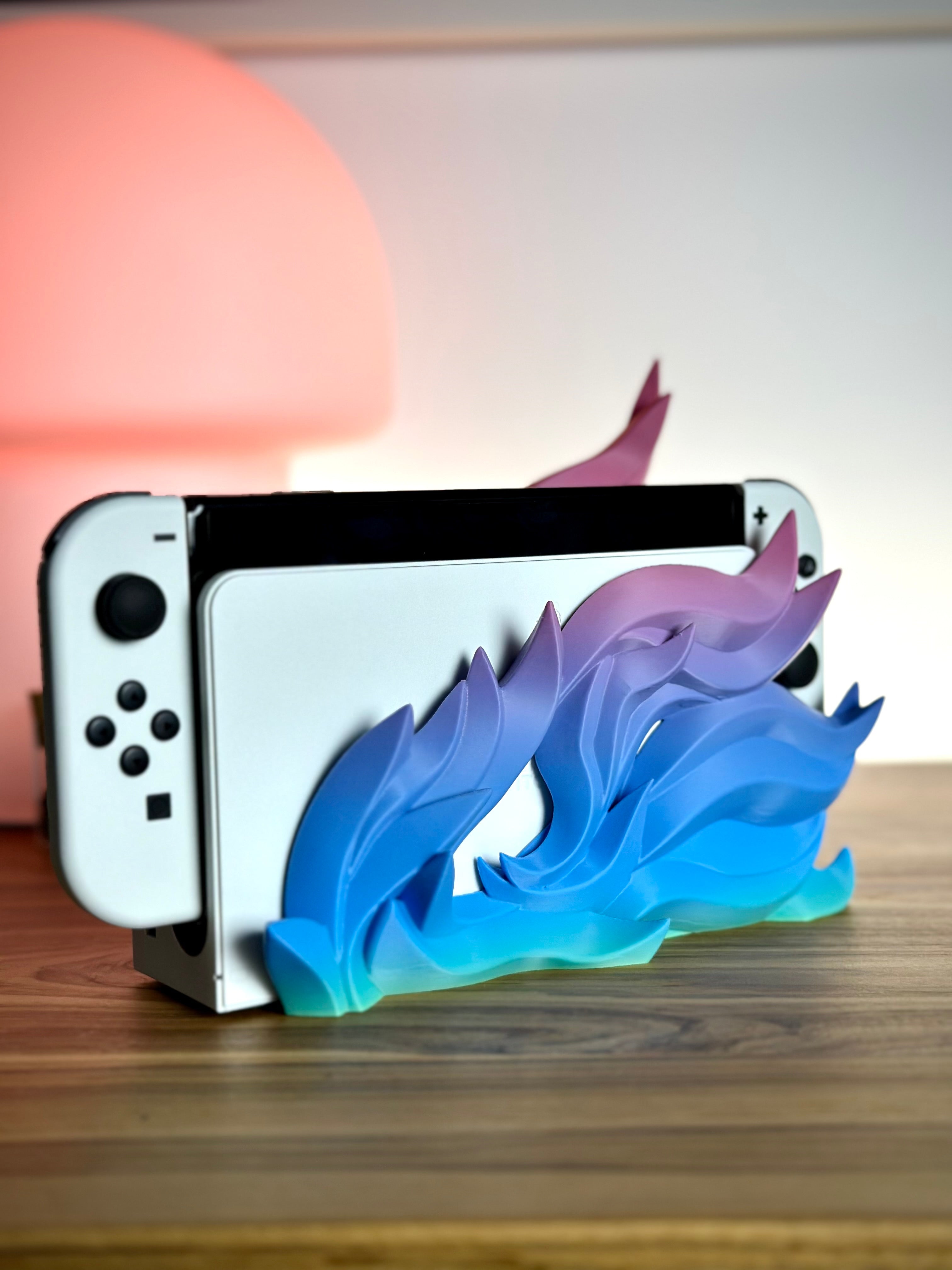 Stijlvol Vlammen Dock voor Switch OLED/Klassiek