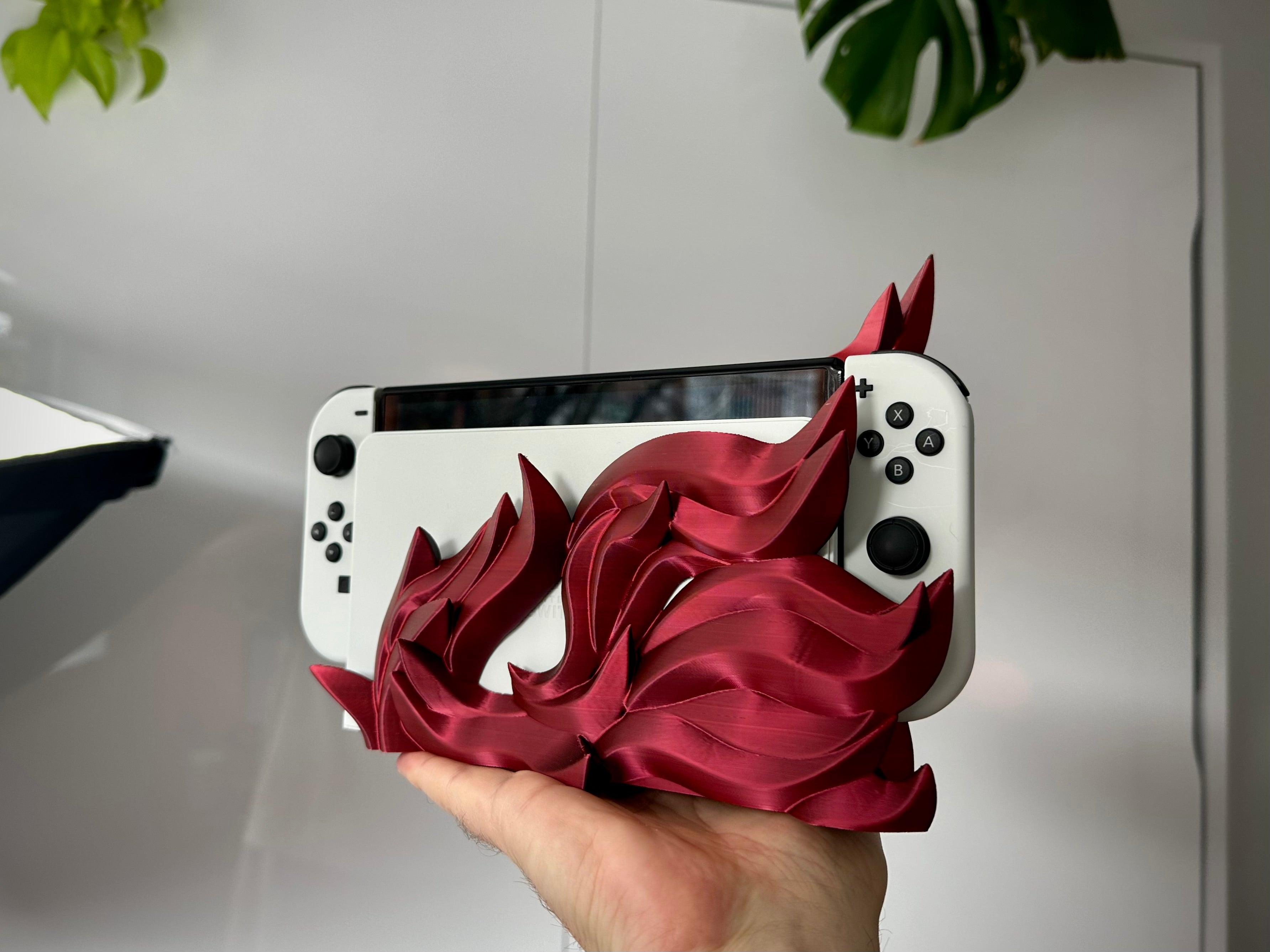 Stijlvol Vlammen Dock voor Switch OLED/Klassiek