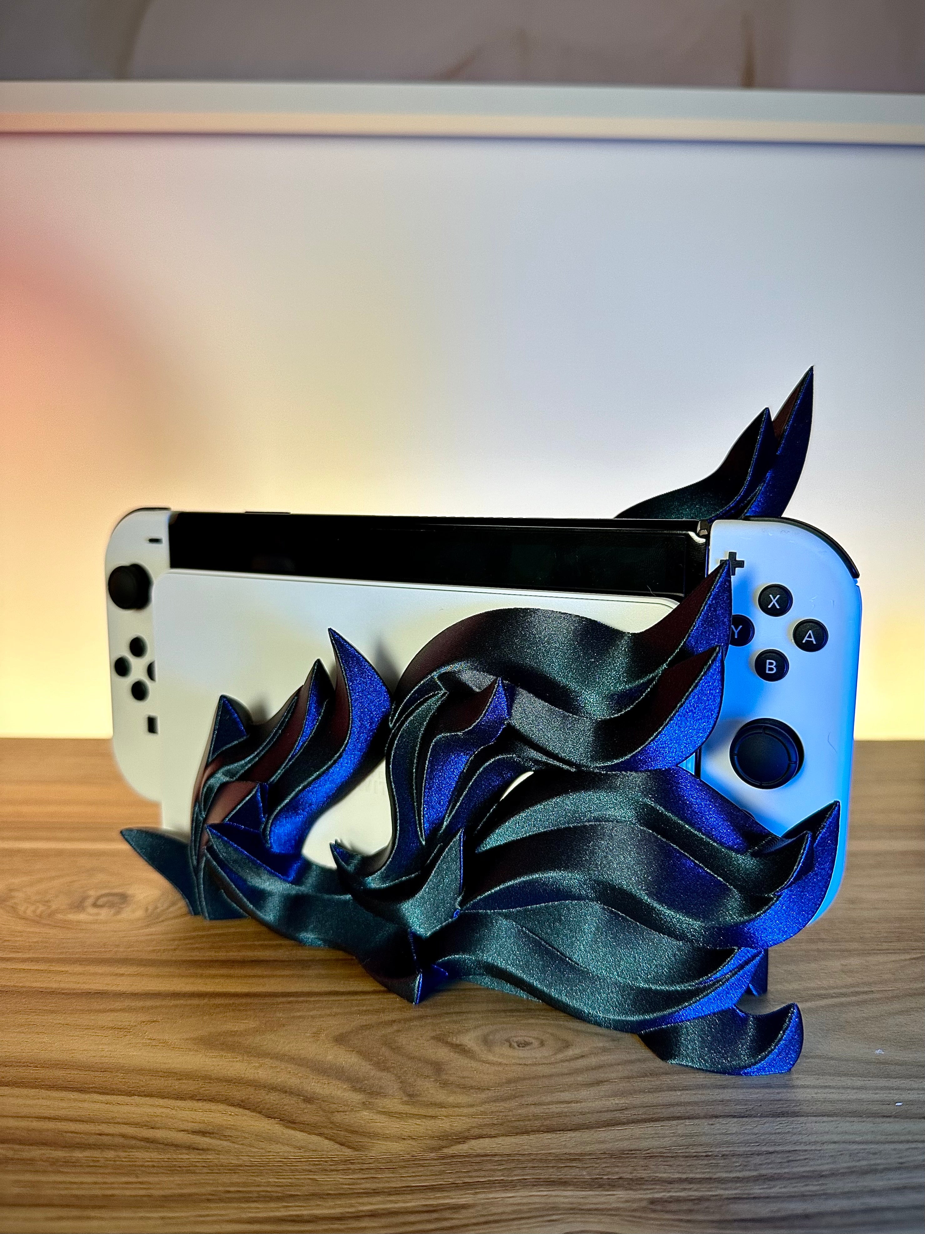 Stijlvol Vlammen Dock voor Switch OLED/Klassiek