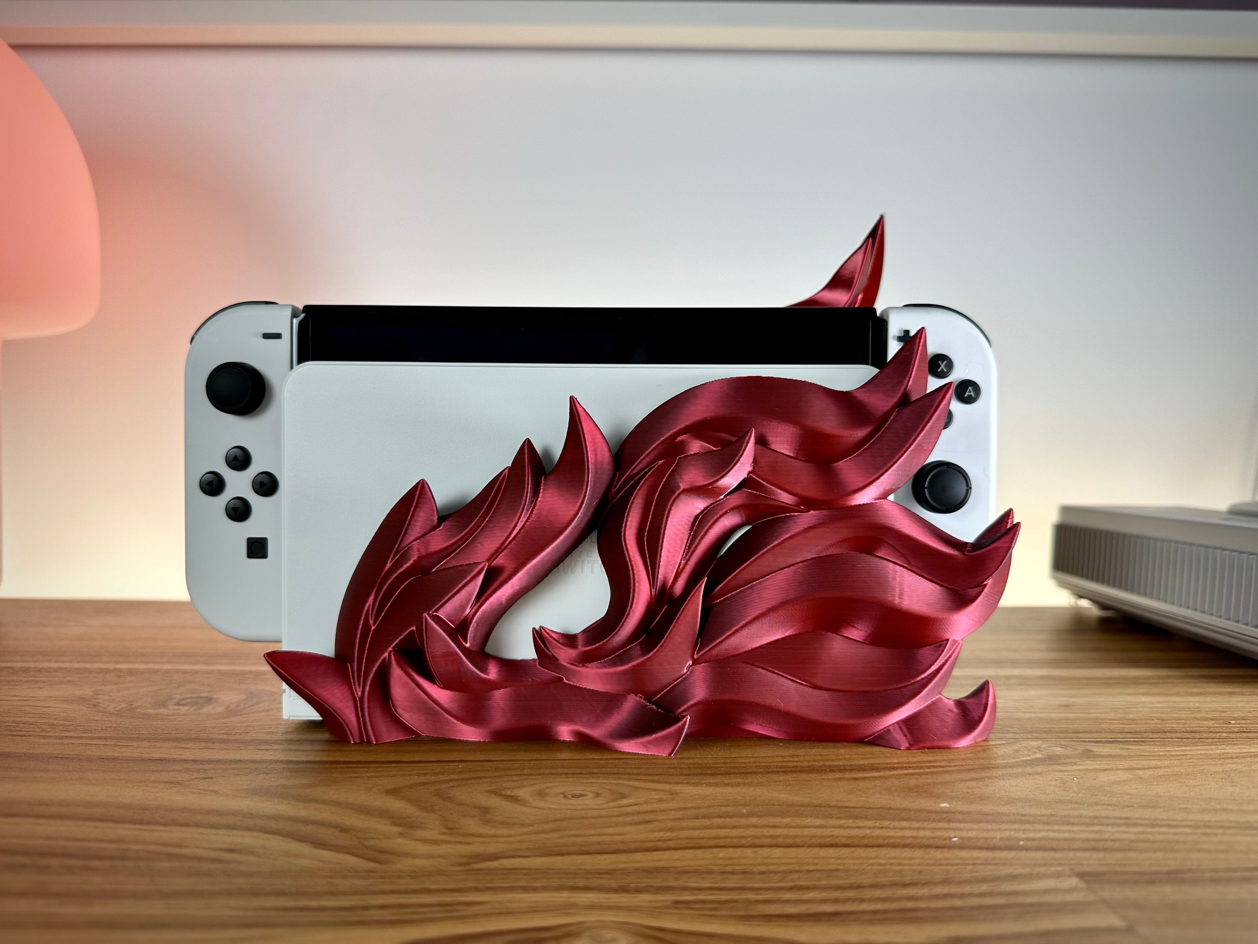 Stijlvol Vlammen Dock voor Switch OLED/Klassiek