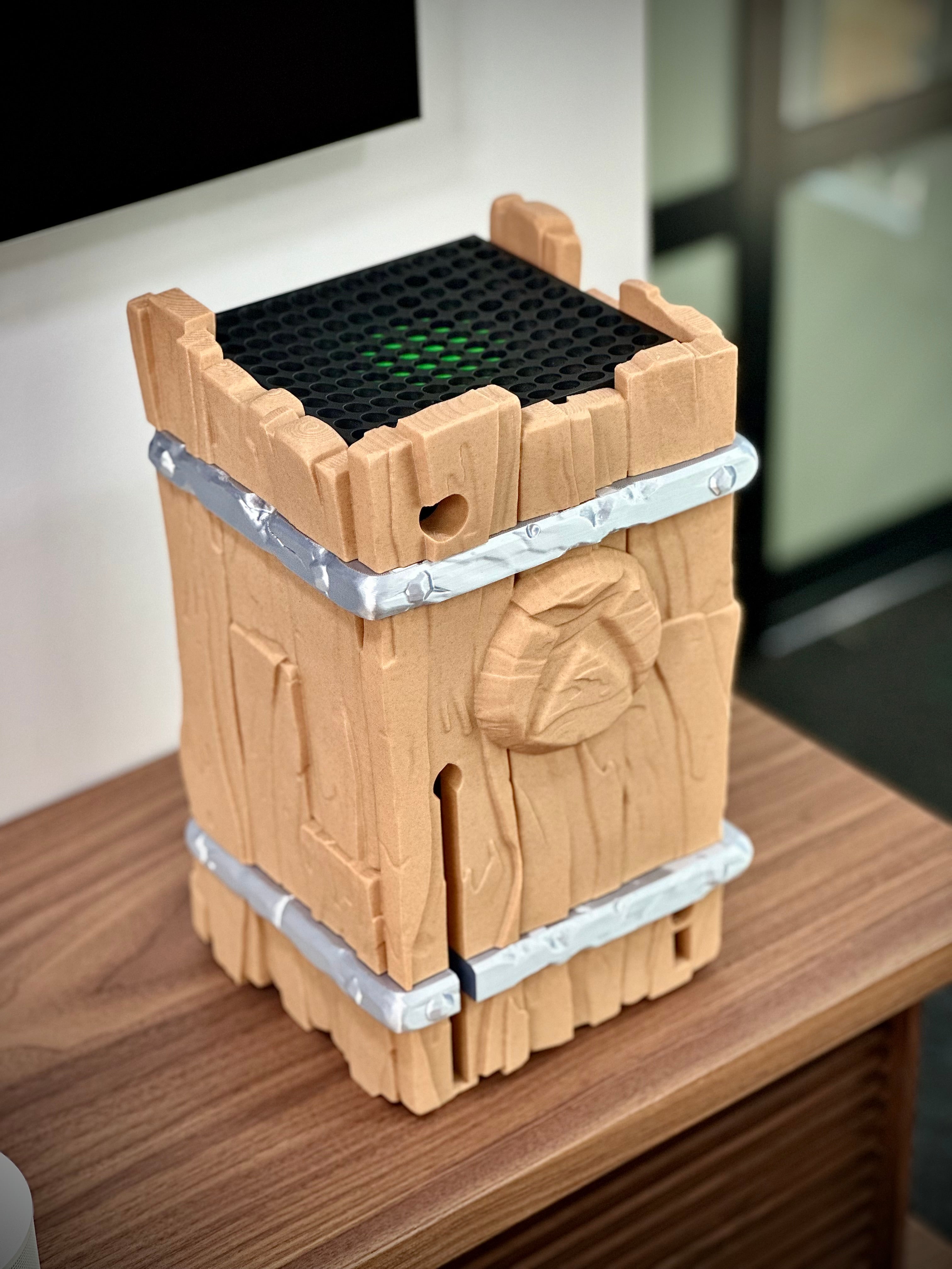 Xbox Series X Standaard in Houten Ontwerp