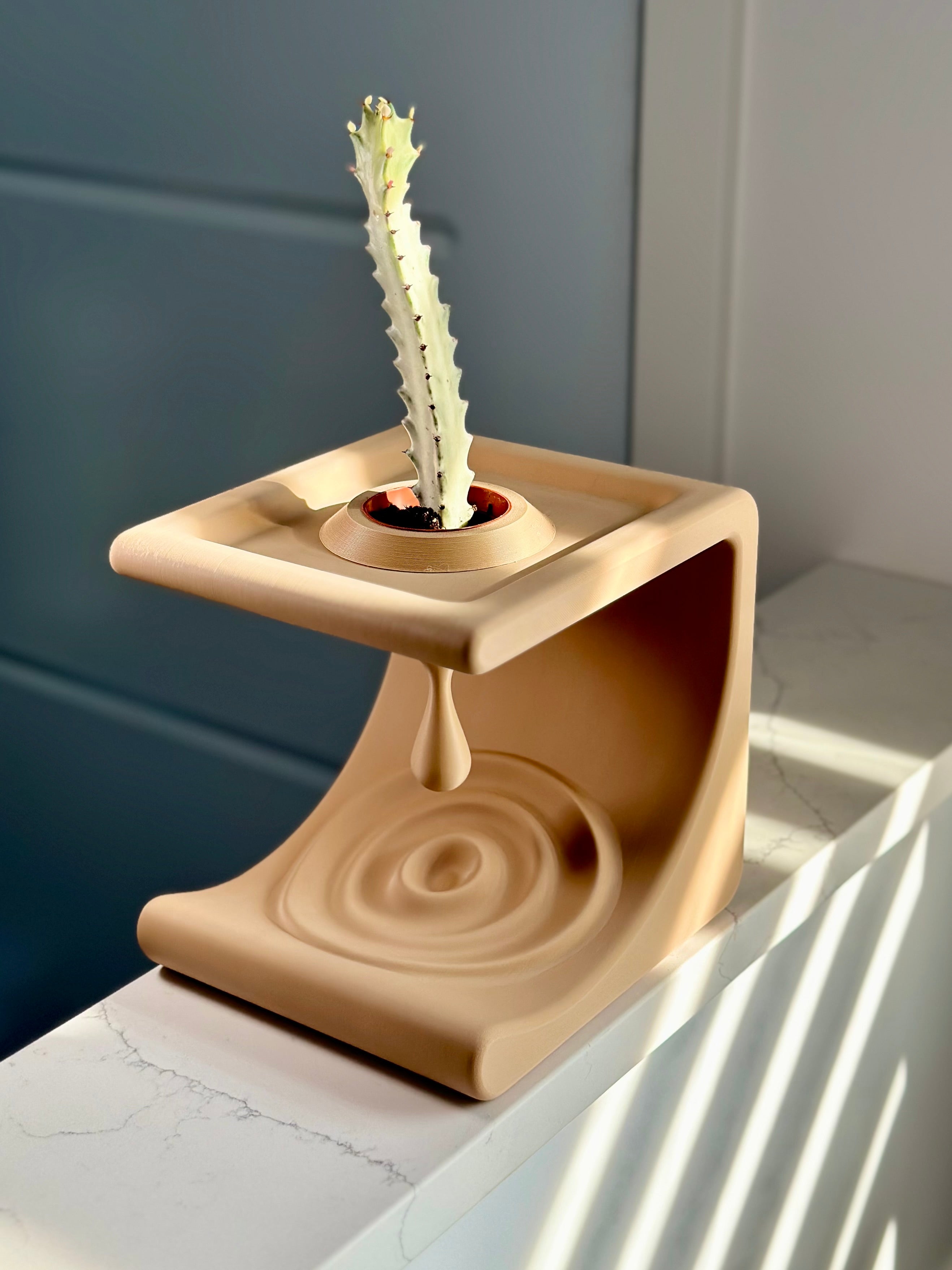 Minimalistische Komma Plank voor Kleine Items en Planten