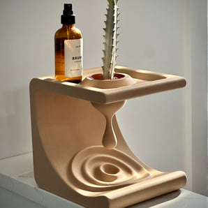 Minimalistische Komma Plank voor Opbergruimte en Planten