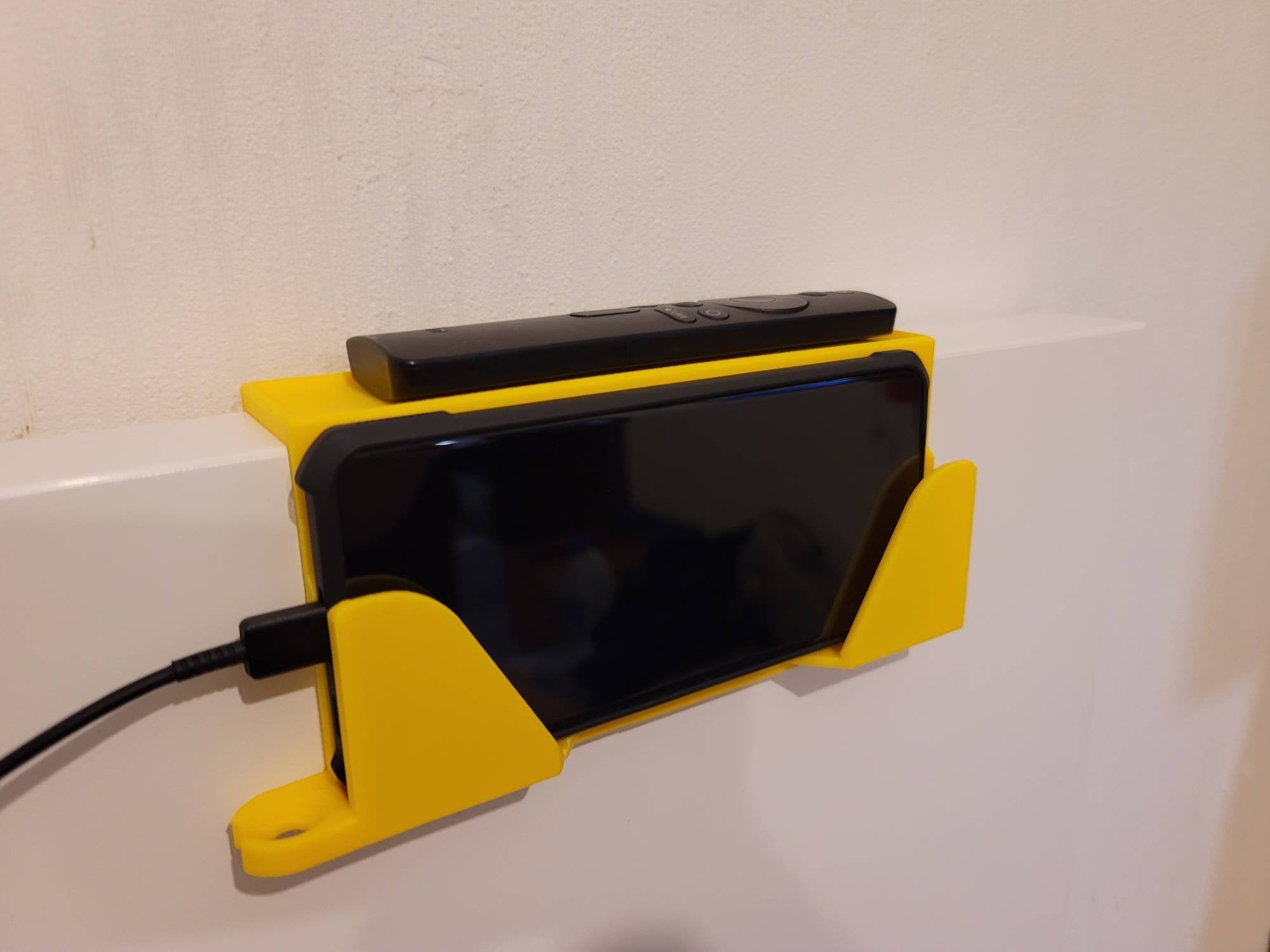 Ikea Malm Bed Telefoonrek met Snoerhouder en Sleuf voor Afstandsbediening