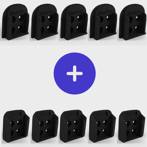 Pakketaanbieding - 5 gereedschapshouders en 5 batterijhouders voor Makita 18v