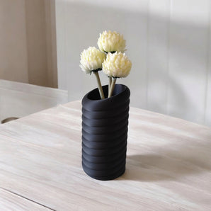 Moderne Sculpturale Swirly Torus Design Vaas