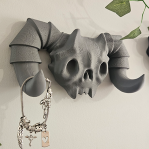 Demon schedel muurhaak