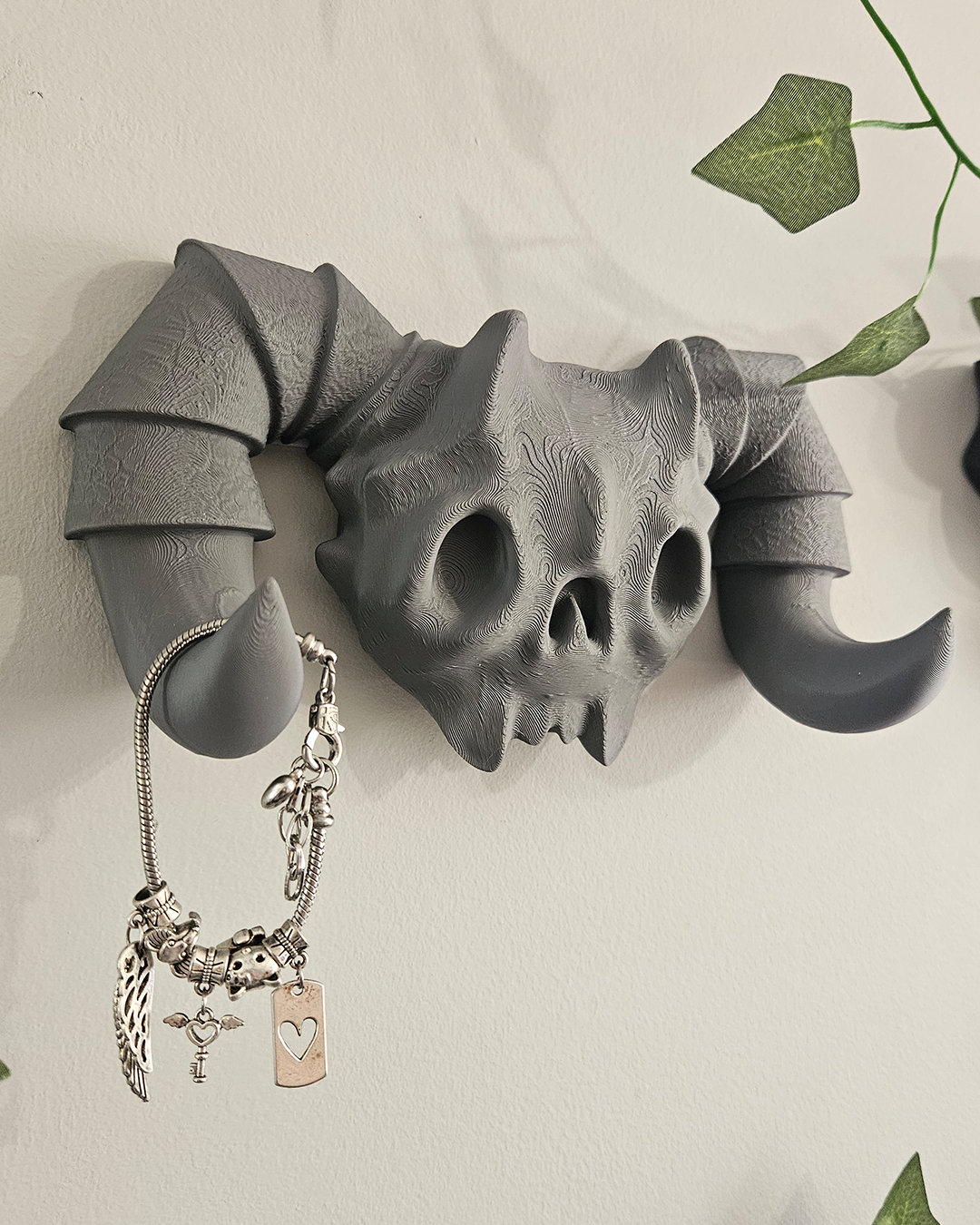 Demon schedel muurhaak