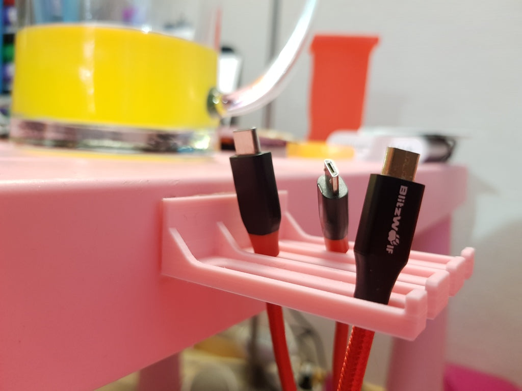 3-polige kabelhouders voor USB-kabels